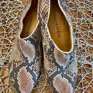 Lucky Brand Women's Python Print Ankle Boots